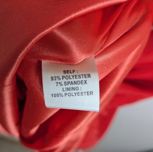 Phoebe Couture Fitted Cutout Lace Orange Red Pencil Chic Mini dress Sz 2 EUC - Picture 14 of 16